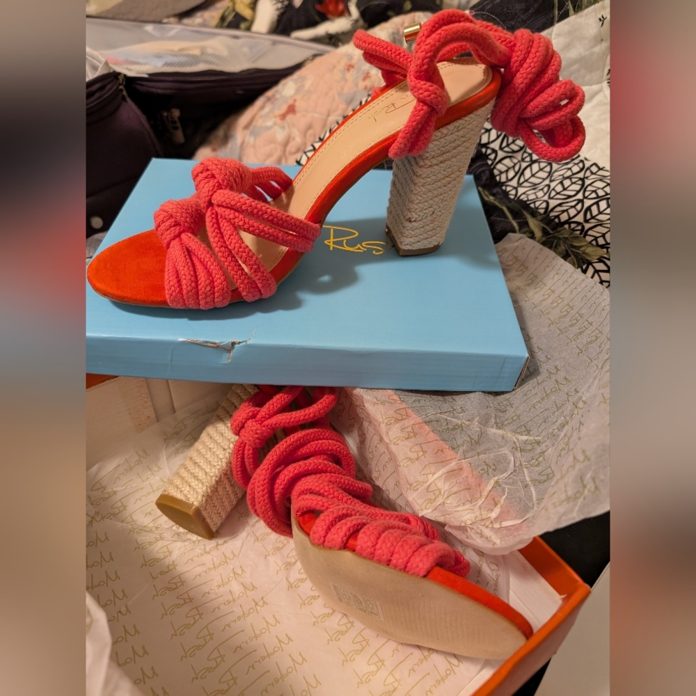 COPY - Seville knotted wrap heeled sandal
